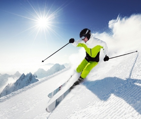 Person skiing