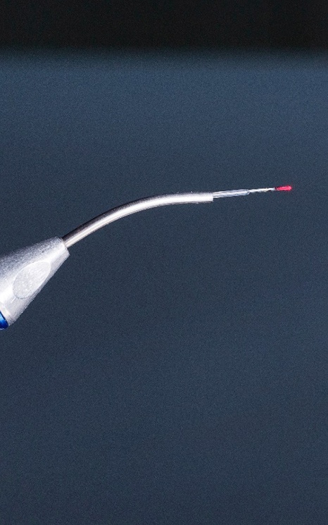 Close up of a soft tissue dental laser