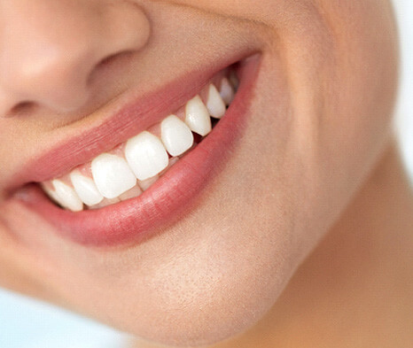 closeup of a woman smiling